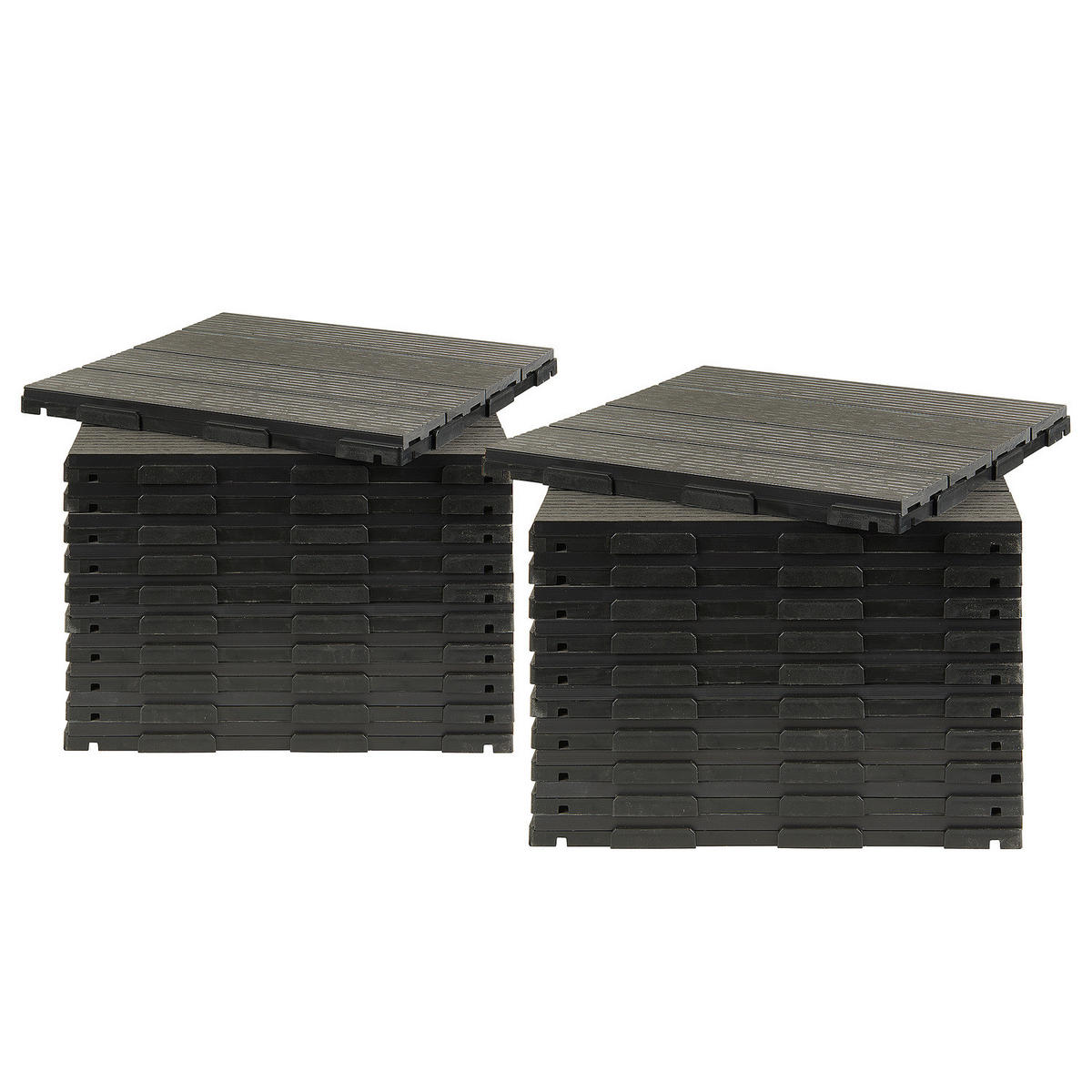 TERRASSENFLIESE - 22er-Set - Grau, Kunststoff (30/30/2cm) - home24