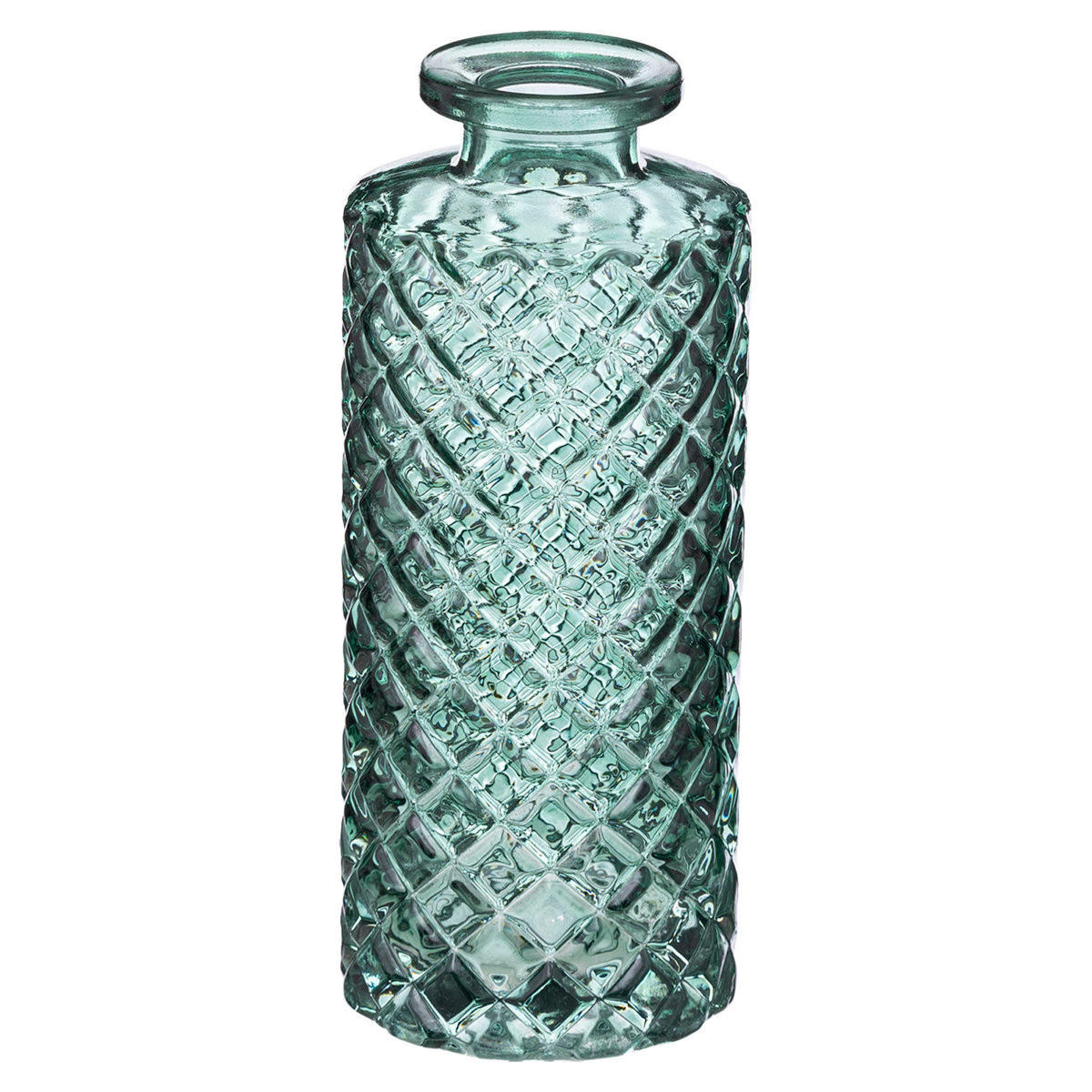 GLASVASE 3er-Set Single 5,4/5,4/13,2 cm - Grün, Glas (5.4/13.2cm) - Atmosphera Createur d´interieur