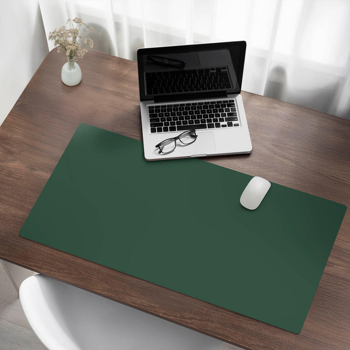 SCHREIBTISCHUNTERLAGE 100x50 cm Grün - Salbeigrün, Kunststoff (100/50/1.6cm) - Wallfluent