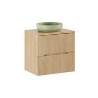 WASCHTISCH 60.6cm Isaline Helle Eiche - Braun, Holzwerkstoff (60.6/59/46cm) - Petits-meubles