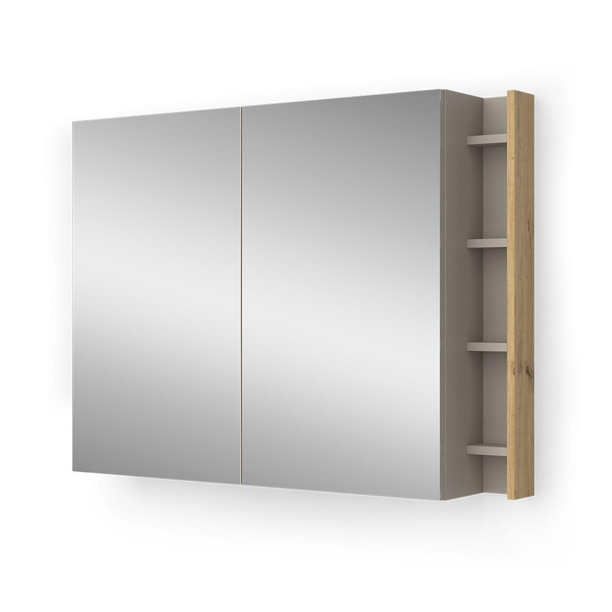 KÚPEĽŇOVÁ ZRKADLOVÁ SKRINKA Edelin Kašmír - kašmírová, kompozitné drevo (100/75/18cm) - Vicco