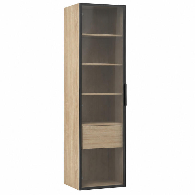 Beauniv Badezimmerschrank Natur 34.5x165x40 cm