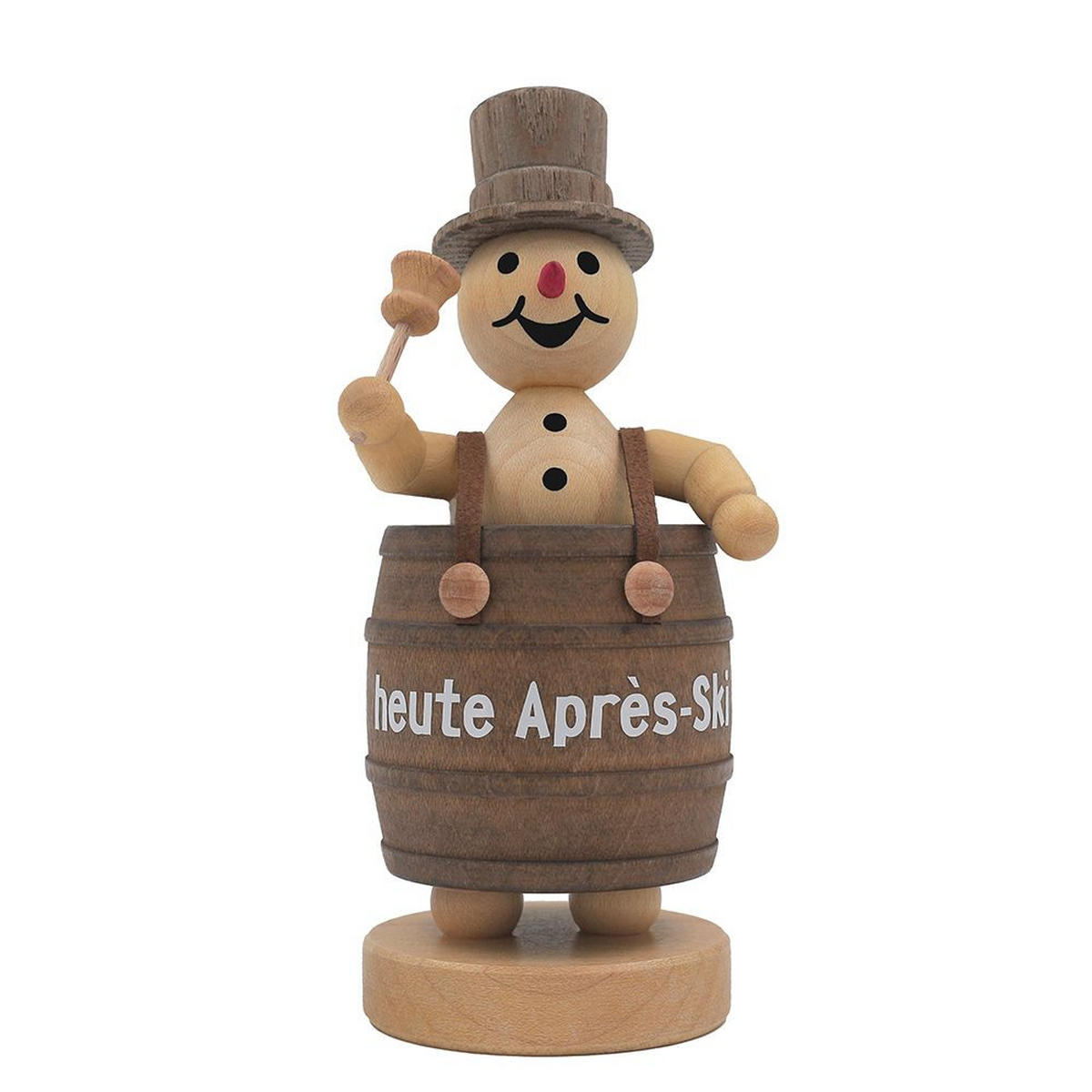 HOLZFIGUR Schneemann Apres Ski 12 cm - Multicolor, Holz (5/12/0.1cm)
