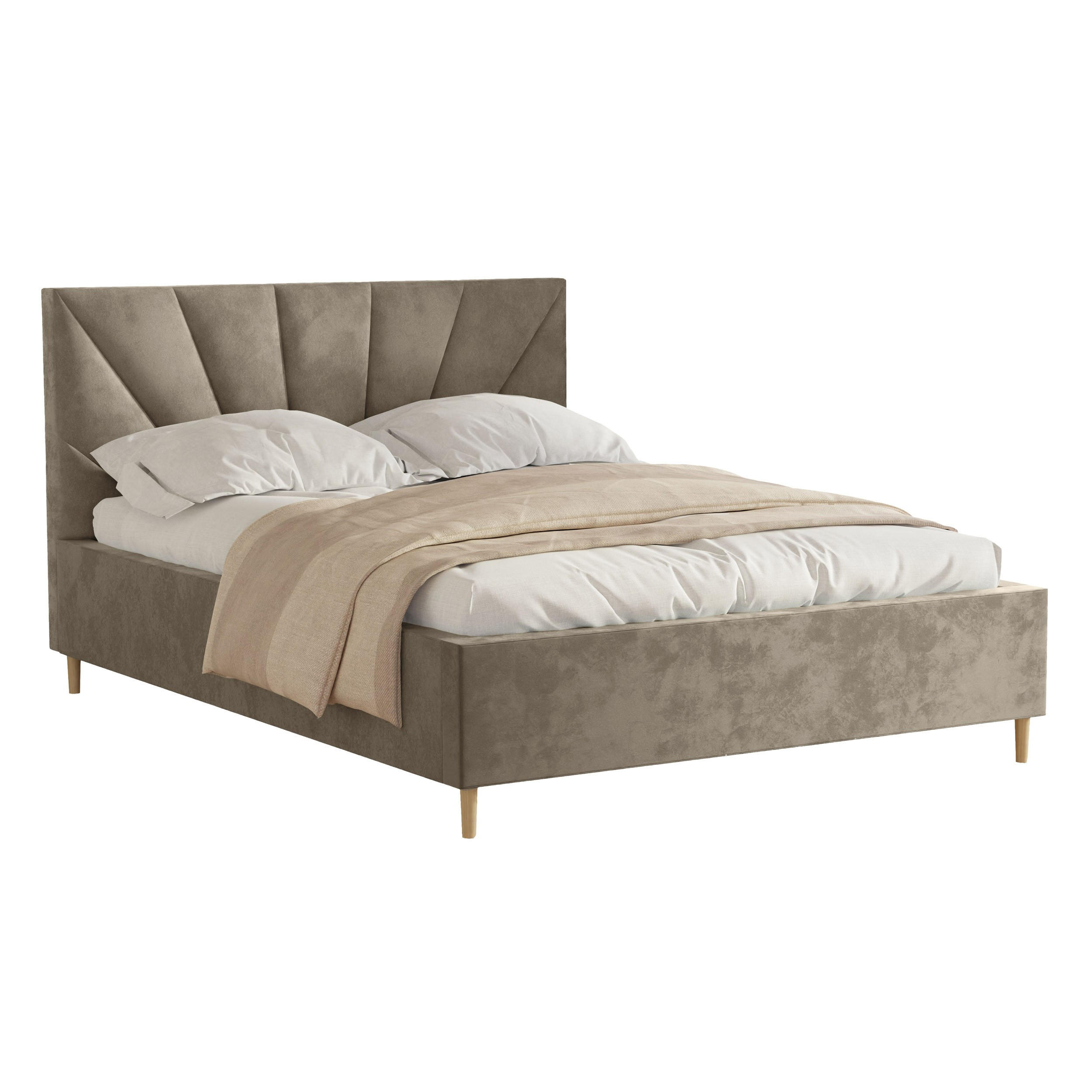 Lookway Polsterbett Beige 160x200 cm