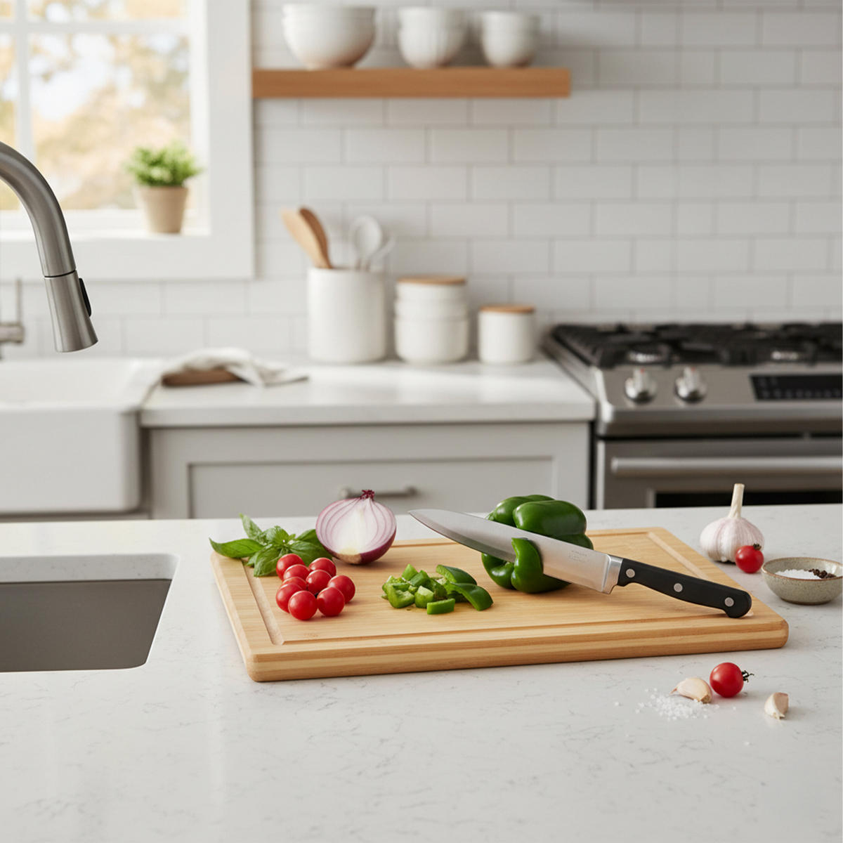 SCHNEIDEBRETT - Hellbraun, Holz/Kunststoff (45/30cm) - Relaxdays