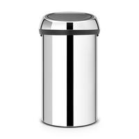 MÜLLEIMER Mit Soft Touch Öffnung 60 Liter 71x40x40 cm Metall Edelstahl - Grau, Metall (40/71/40cm) - PROREGAL