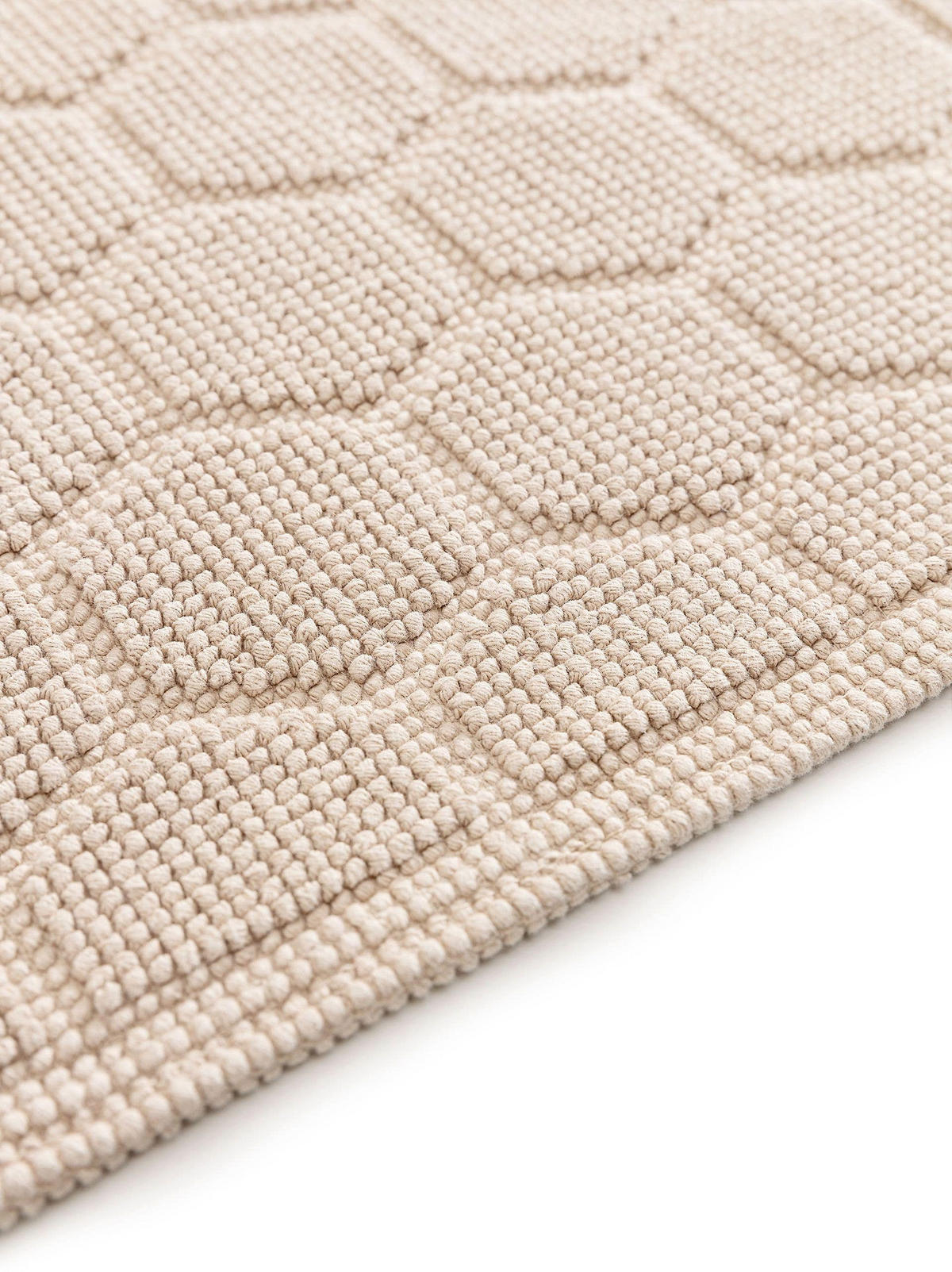 BADEMATTE Jojo Beige 50x80 cm - Beige, Textil (50/80cm) - benuta Nest