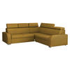 ECKSOFA Oslo 2rR2p - Gelb/Silberfarben, Holz/Kunststoff (250/250cm) - MIRJAN24