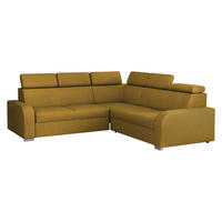 ECKSOFA Oslo 2rR2p - Gelb/Silberfarben, Holz/Kunststoff (250/250cm) - MIRJAN24