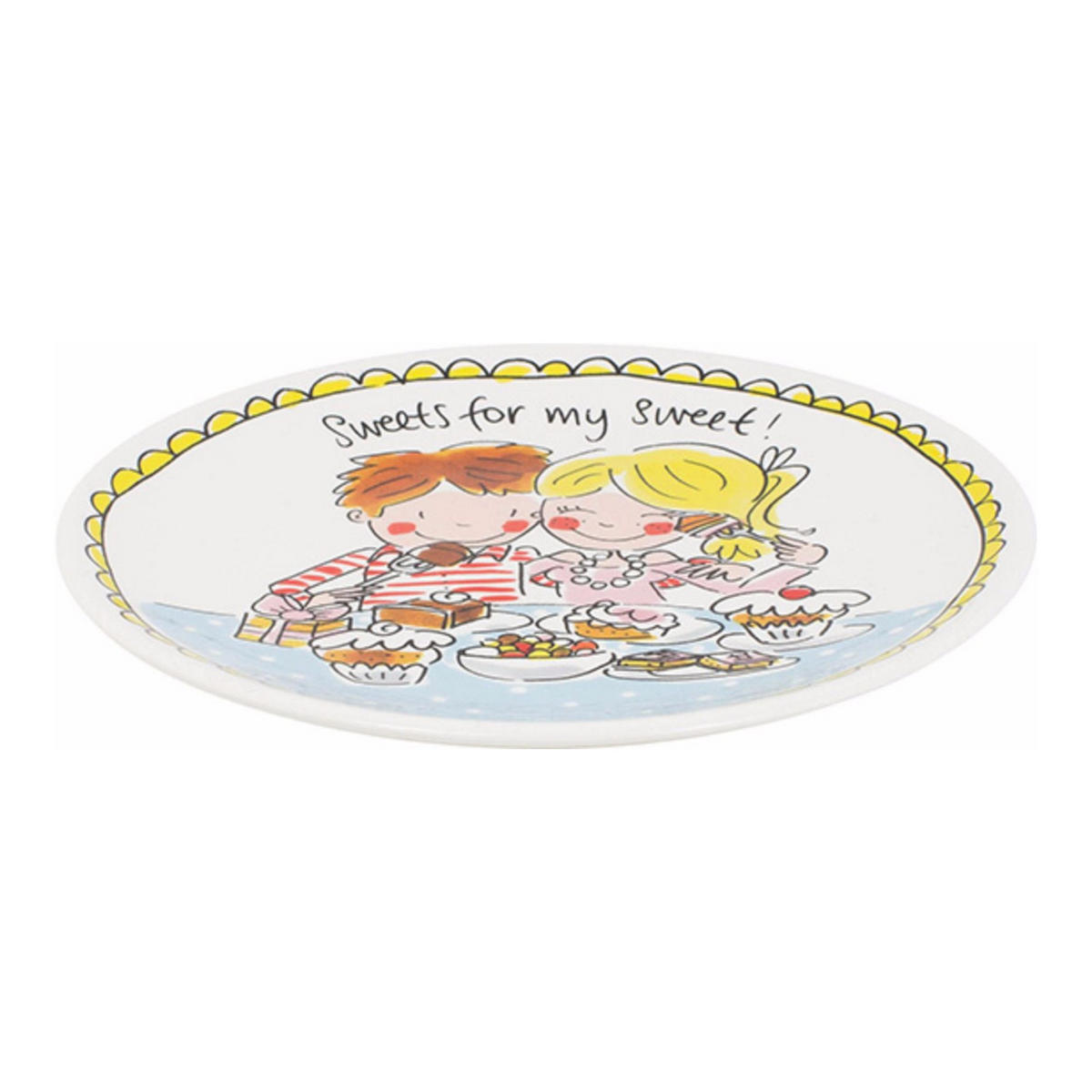 TELLER Liebe in Bunt - 18cm - Multicolor, Keramik (18/18/2cm) - Blond Amsterdam