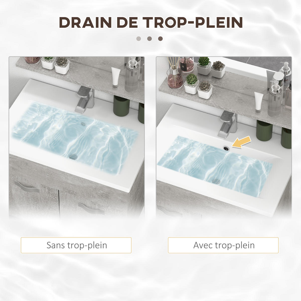 BADEZIMMER 4-teilig DE-17305 Grau - Grau, Holzwerkstoff (30/131.5/30cm) - ComfortXL