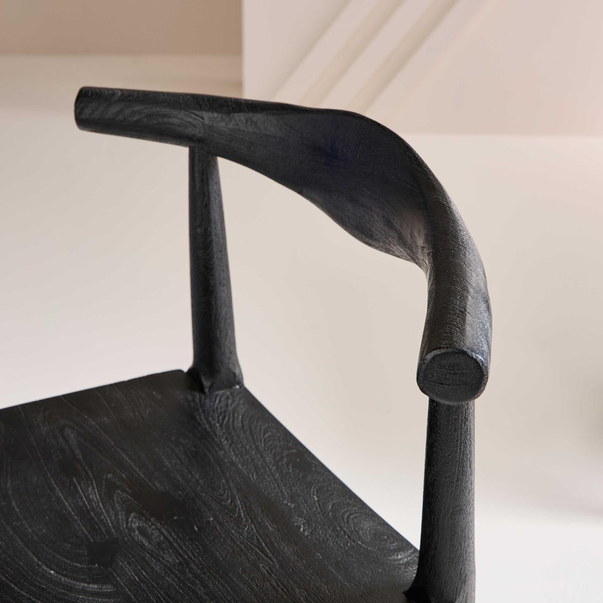ESSZIMMERSTÜHLE MASSIVHOLZ AKAZIE SCHWARZ 2er set 56/77/56 cm - Schwarz, Holz (56/45/66cm) - Signature