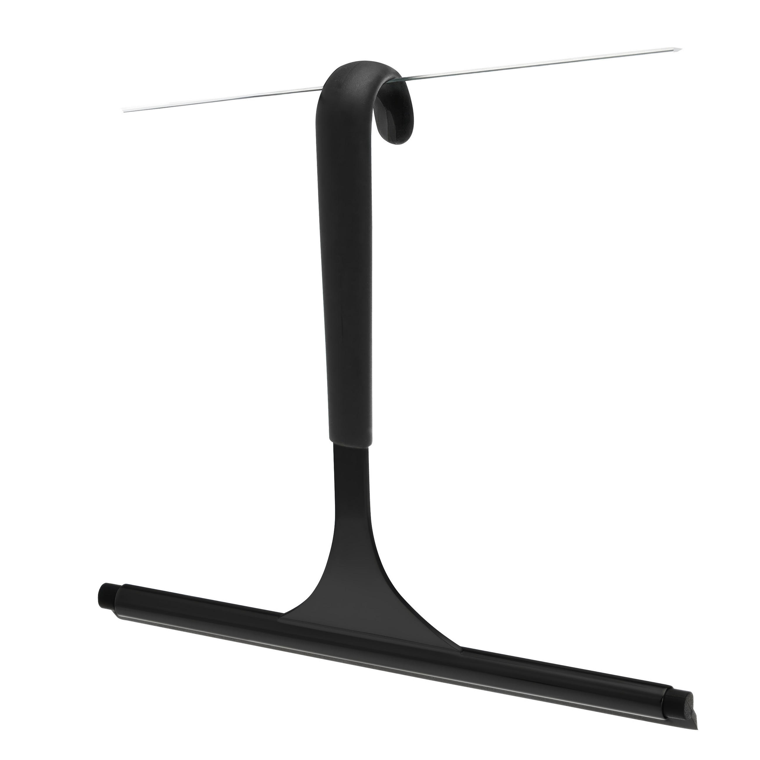 DUSCHABZIEHER, schwarz, Edelstahl - Schwarz, Metall (24/22/2cm) - bremermann