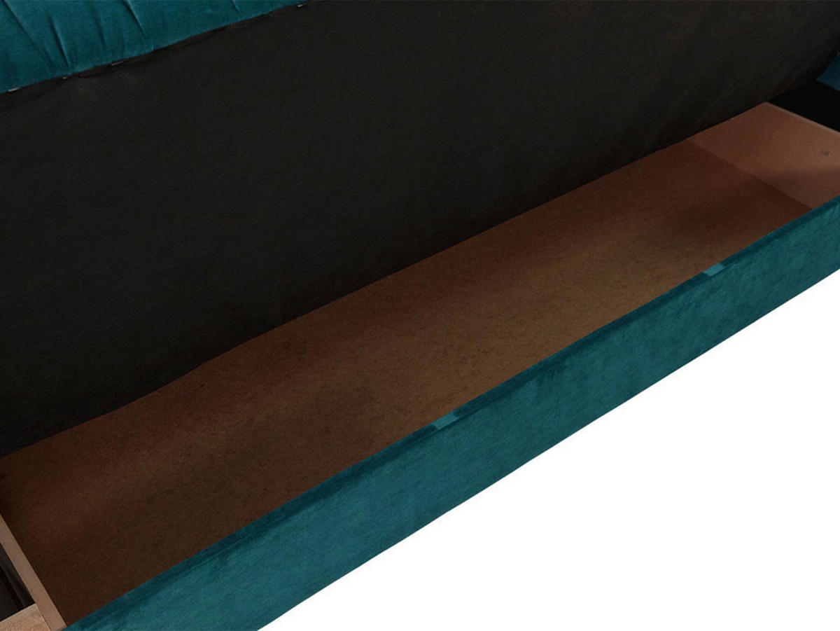 SCHLAFSOFA Molly - Schwarz/Hellblau, Holz/Kunststoff (230/87/90cm) - MIRJAN24