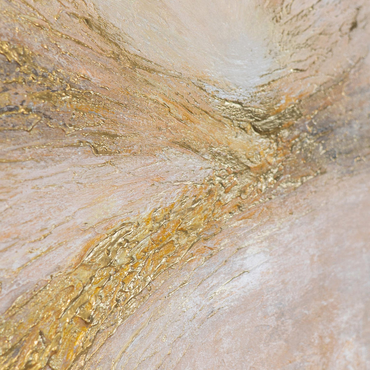 GEMÄLDE Leuchtender Strom Schattenfugenrahmen Eichefarben 70x50 cm - Eichefarben, Holz (70/50cm) - YS-art gallery