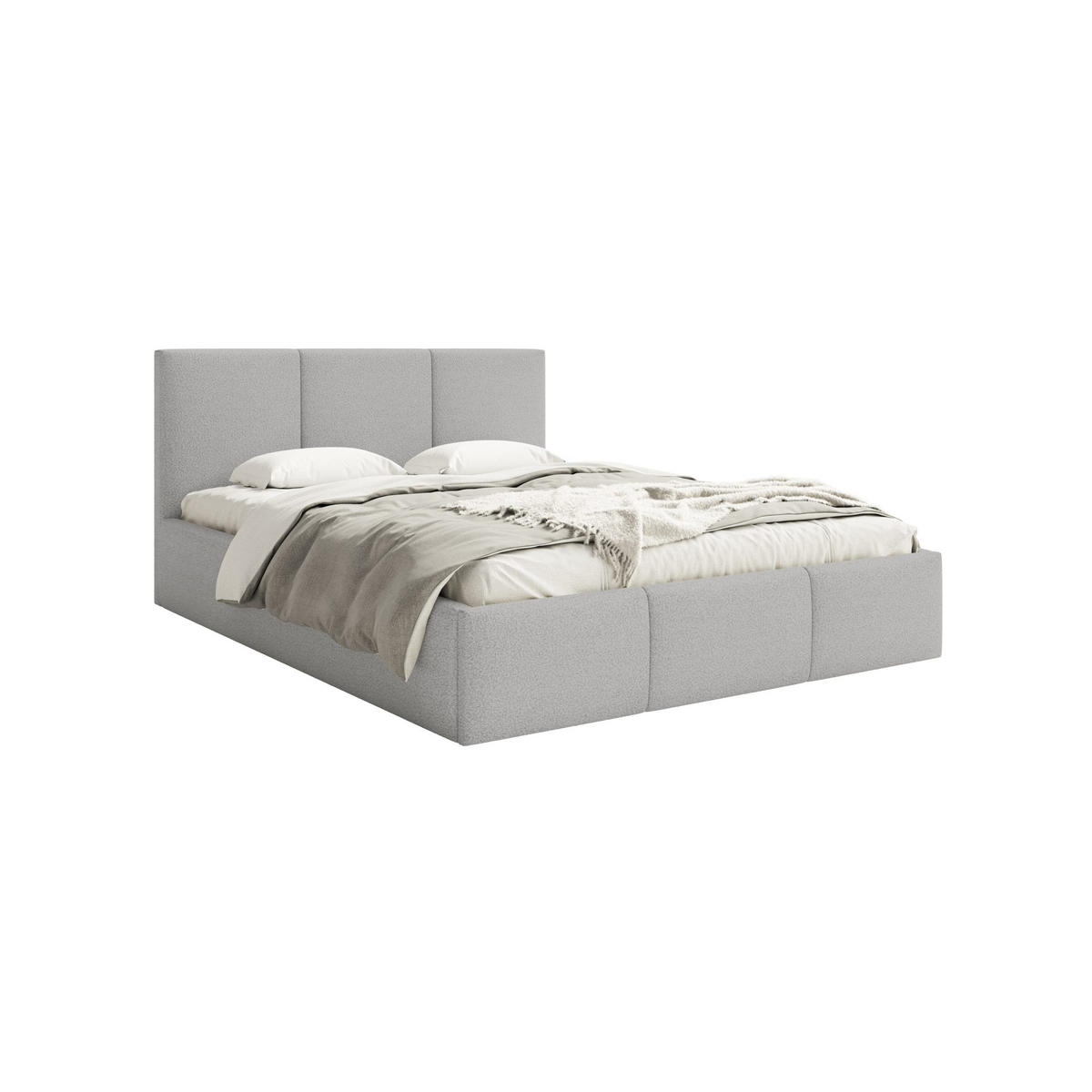 POLSTERBETT Fondi Slim 120x200 cm, Grau - Grau, Textil (120/200cm) - Fedve