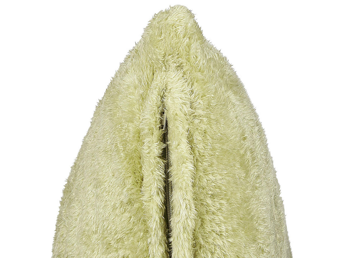 DEKOKISSEN Hellgrün 45/45 cm Pilea - Hellgrün, Textil (45/45cm) - Beliani