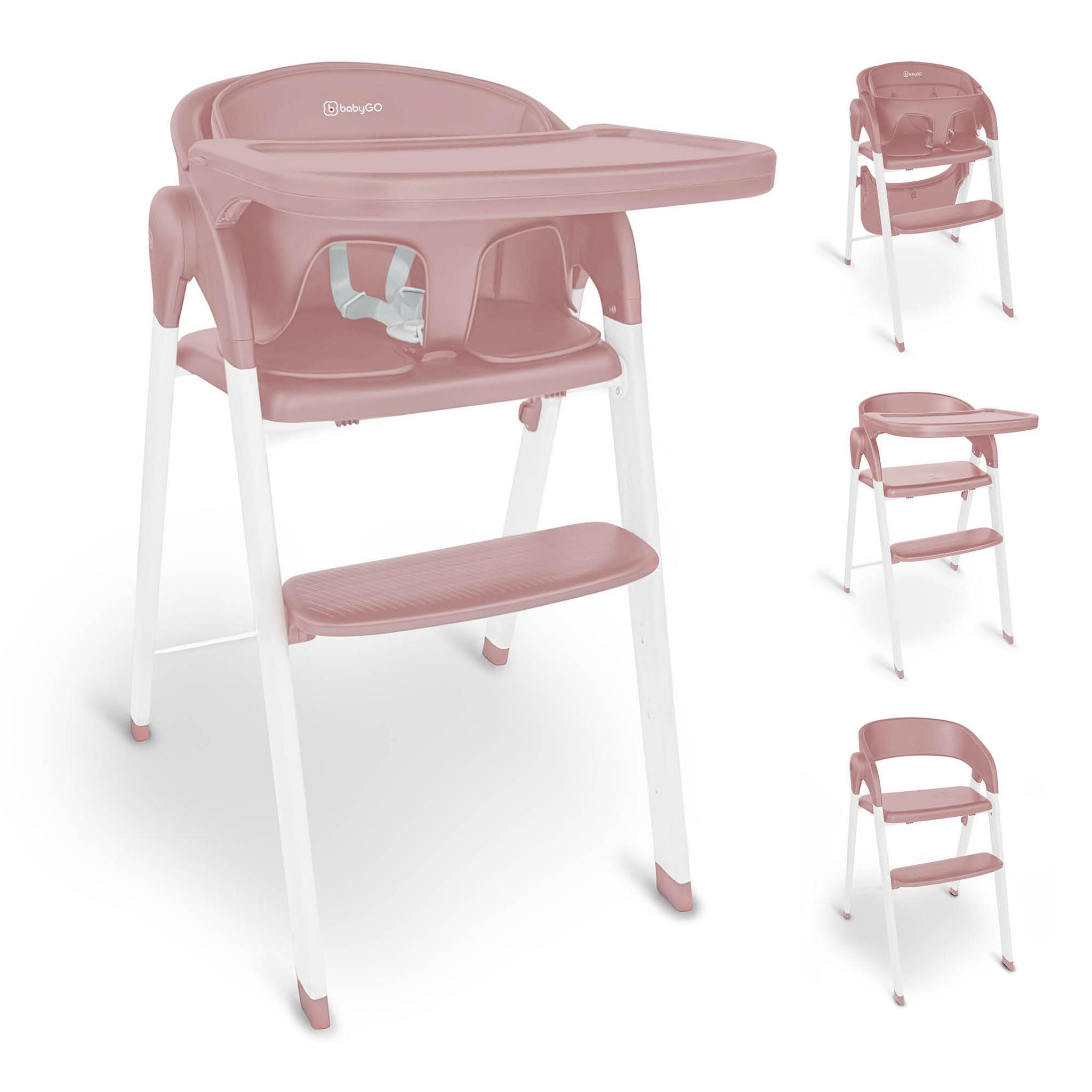 HOCHSTUHL Levels - Rosa, Metall (44/88/63cm) - BabyGo
