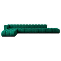ECKSOFA modulares Sofa Zuvon-L3 - 478x177x70 cm Grün - Dunkelgrün, Holzwerkstoff/Textil (478/177cm) - ALTDECOR