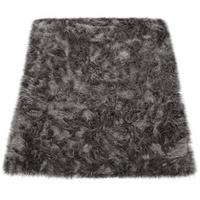 HOCHFLORTEPPICH Waschbar, einfarbig, Anthrazit, 60 x 100 cm - Anthrazit, Textil (60/100cm) - KADIMA DESIGN