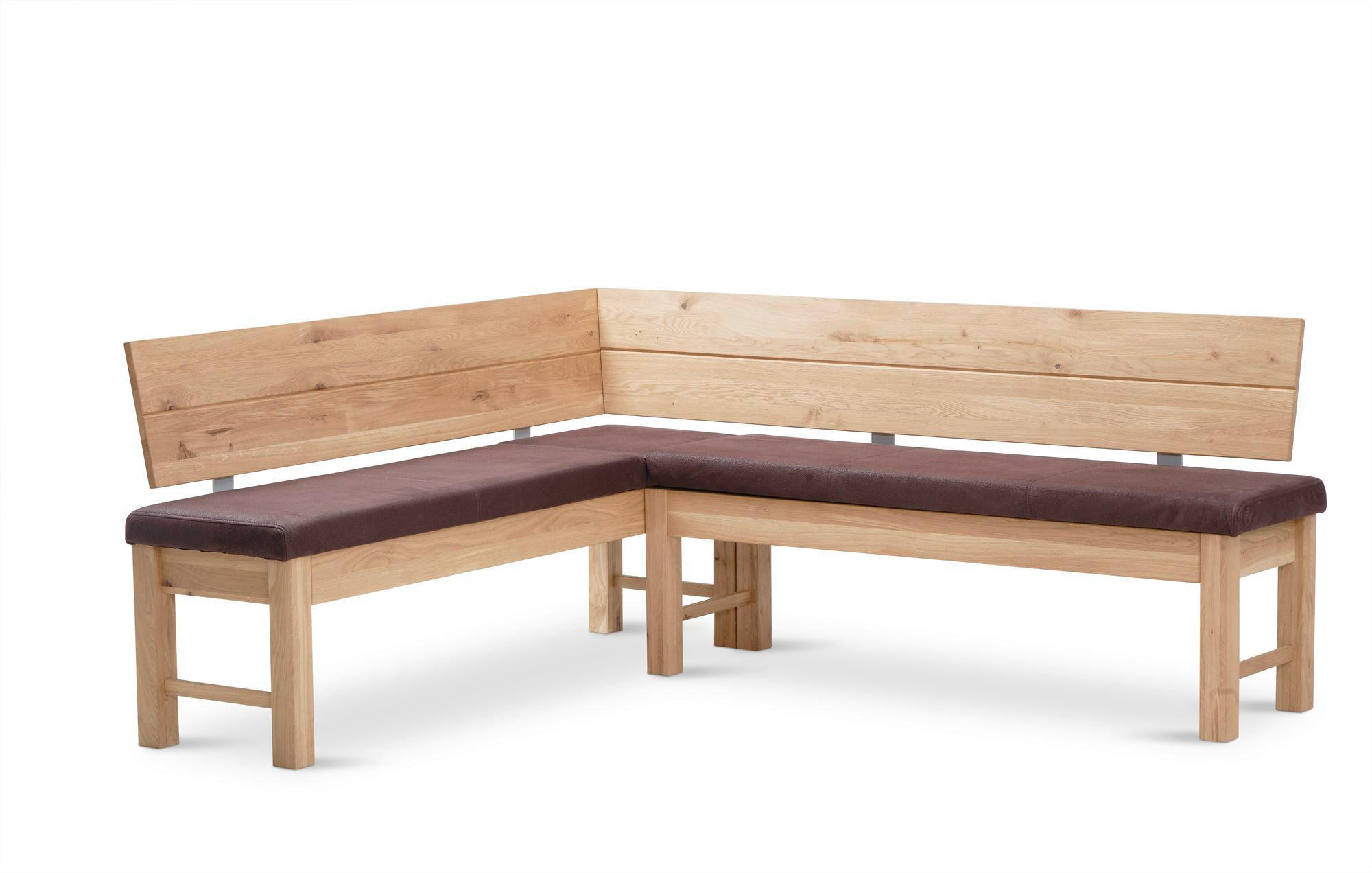 ECKBANK mit Truhe Dyan 1 für 5 Personen Massivholz Wildeiche/Braun - Wildeiche/Braun, Holz (167/192cm) - 58aufmkessel