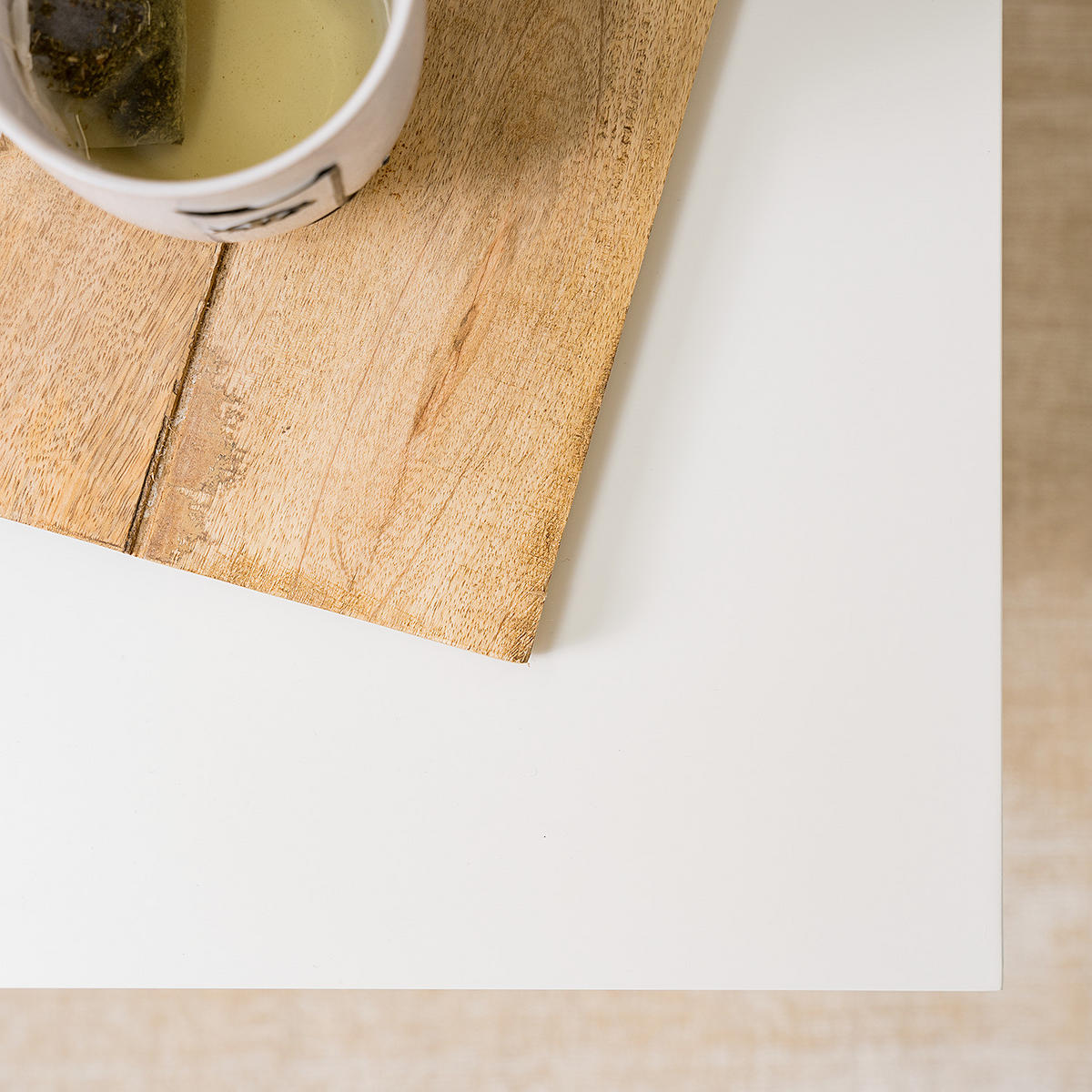 COUCHTISCH mit 2 Schubladen - Weiß / Eiche - Eichefarben/Weiß, Holzwerkstoff (60/100/45cm) - home24