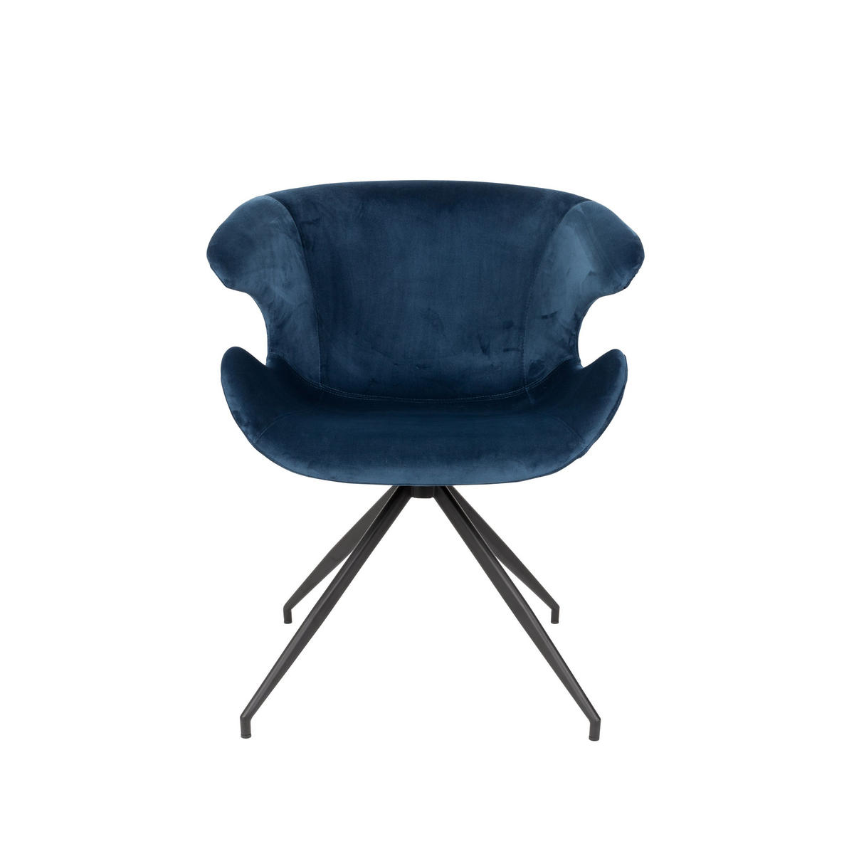 ESSZIMMERSTUHL Mia Blau - 2 er Set - Blau, Textil (63/78.5/62cm) - Zuiver