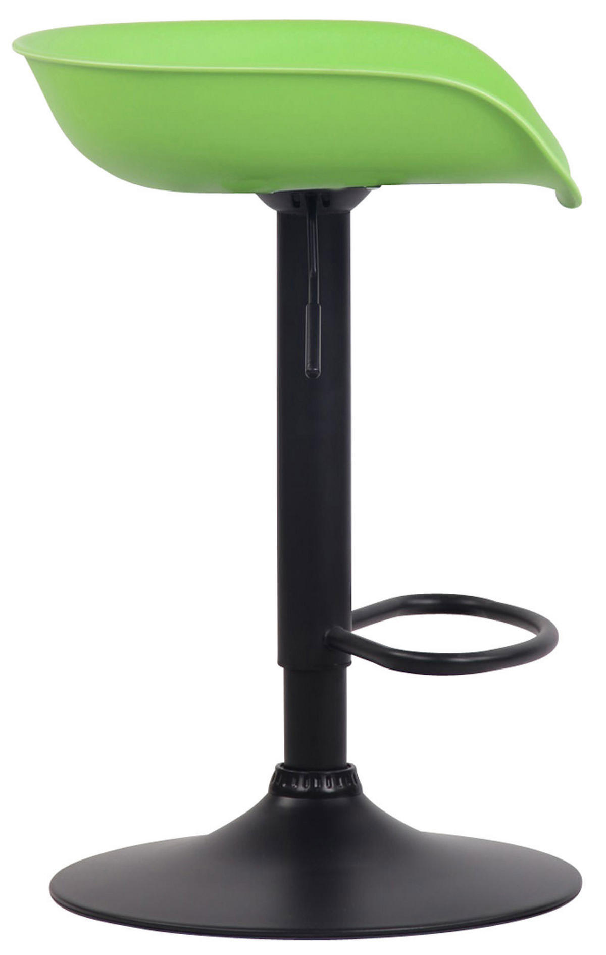 BARHOCKER Kunststoff grün - Schwarz/Grün, Kunststoff/Metall (52/67/43cm) - CLP