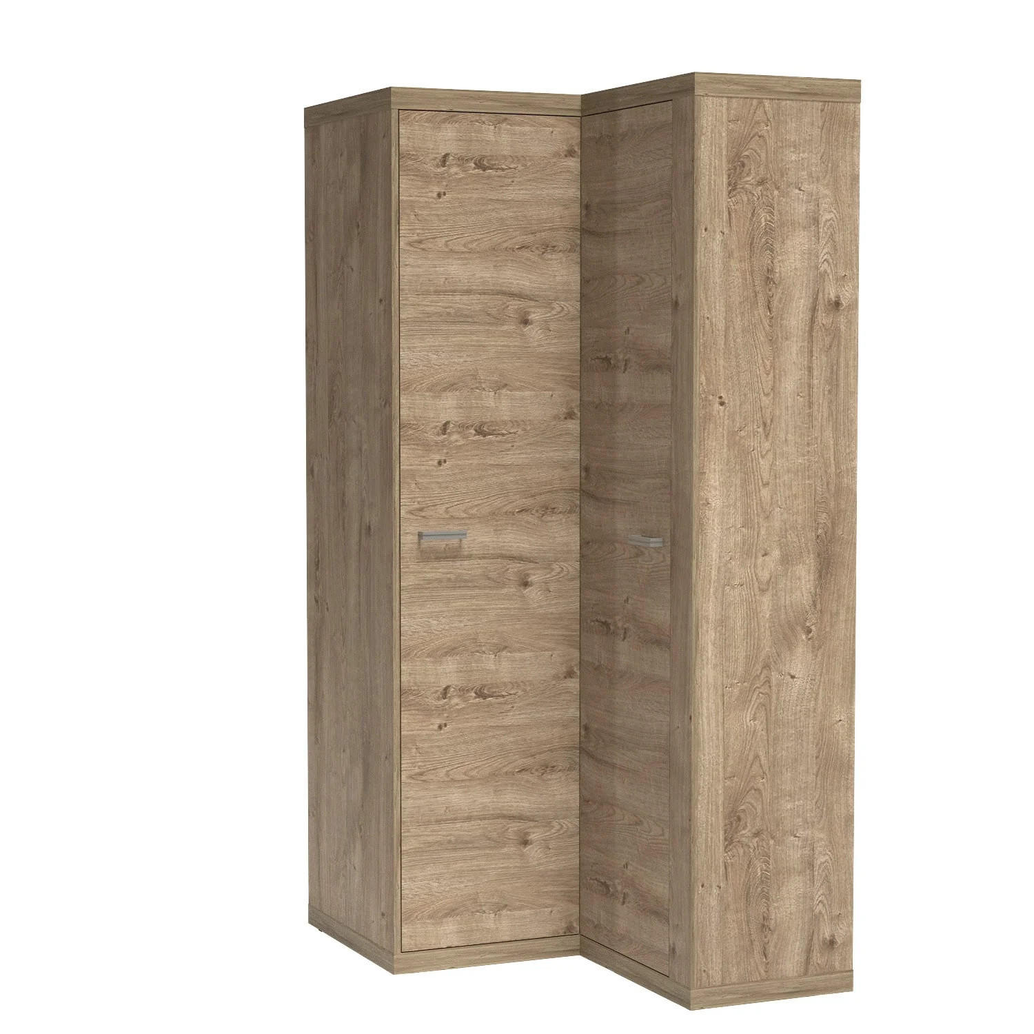 KLEIDERSCHRANK NATURAL N-14 - Eichefarben, Holzwerkstoff (87/200/109cm) - Meblini