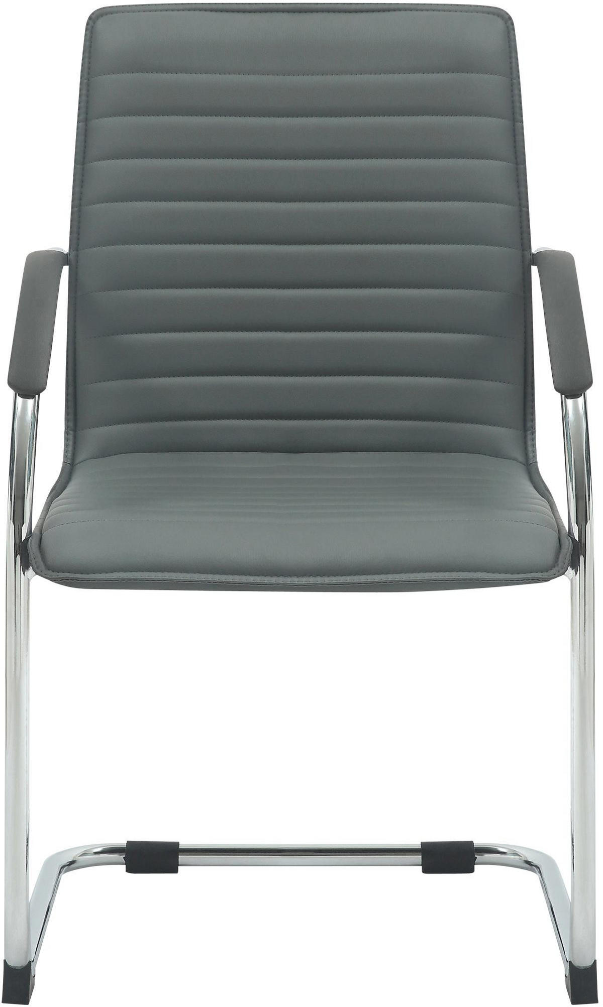 SCHWINGSTUHL 2er Set Lederlook Grau - Grau, Textil/Metall (56/95/60cm) - CLP