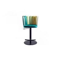 BARHOCKER JADA Grün Velvet - Schwarz/Grün, Kunststoff/Textil (55/85/53cm) - KAWOLA