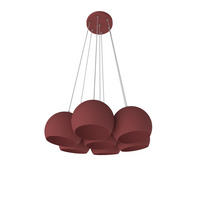 HÄNGELEUCHTE - Rot, Metall (25/25/20cm) - Lumicom