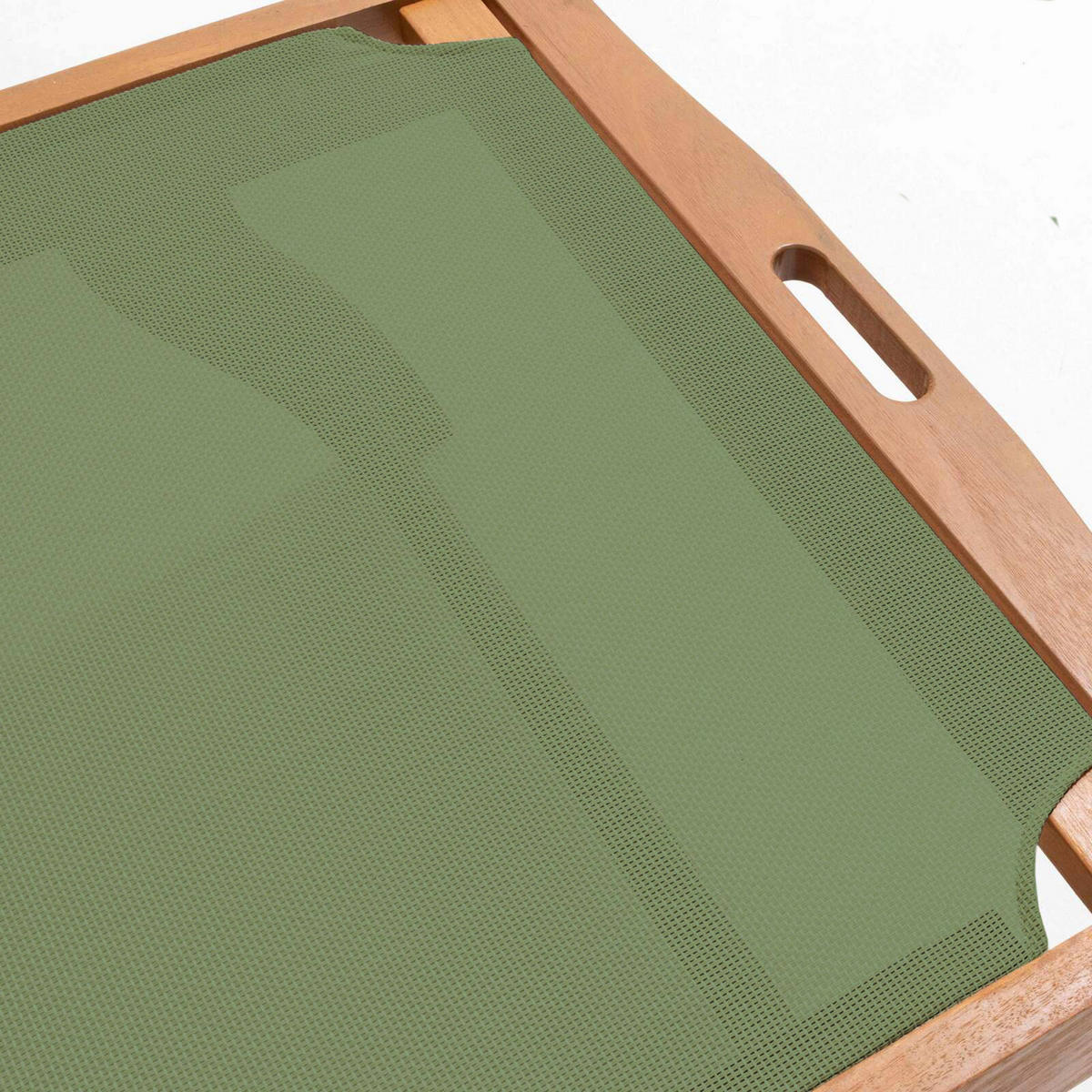 SONNENLIEGE 2-tlg., Salbeigrün - Grün, Holz (69/37/196cm) - Oviala