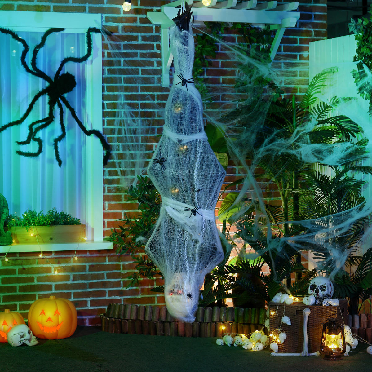 HALLOWEEN-MUMIE DE-42061 Sound, Bewegungssensor und LED - Grau, Kunststoff (43/142/21cm) - ComfortXL