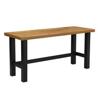 SCHREIBTISCH THOR 160/60/77 cm - Alteiche/Schwarz, Holzwerkstoff/Metall (60/160/77cm) - DUBI Möbel