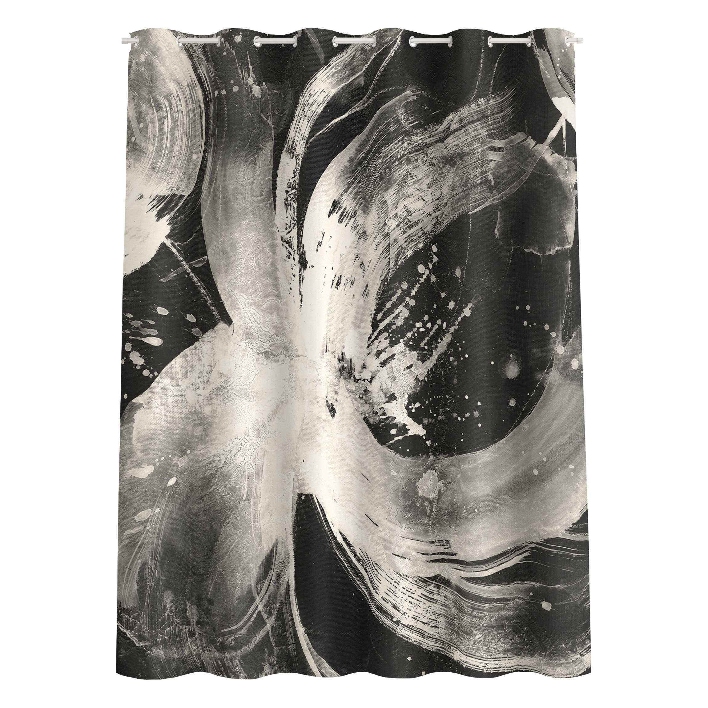 Bilderwelten Duschvorhang Schwarz 200x180 cm