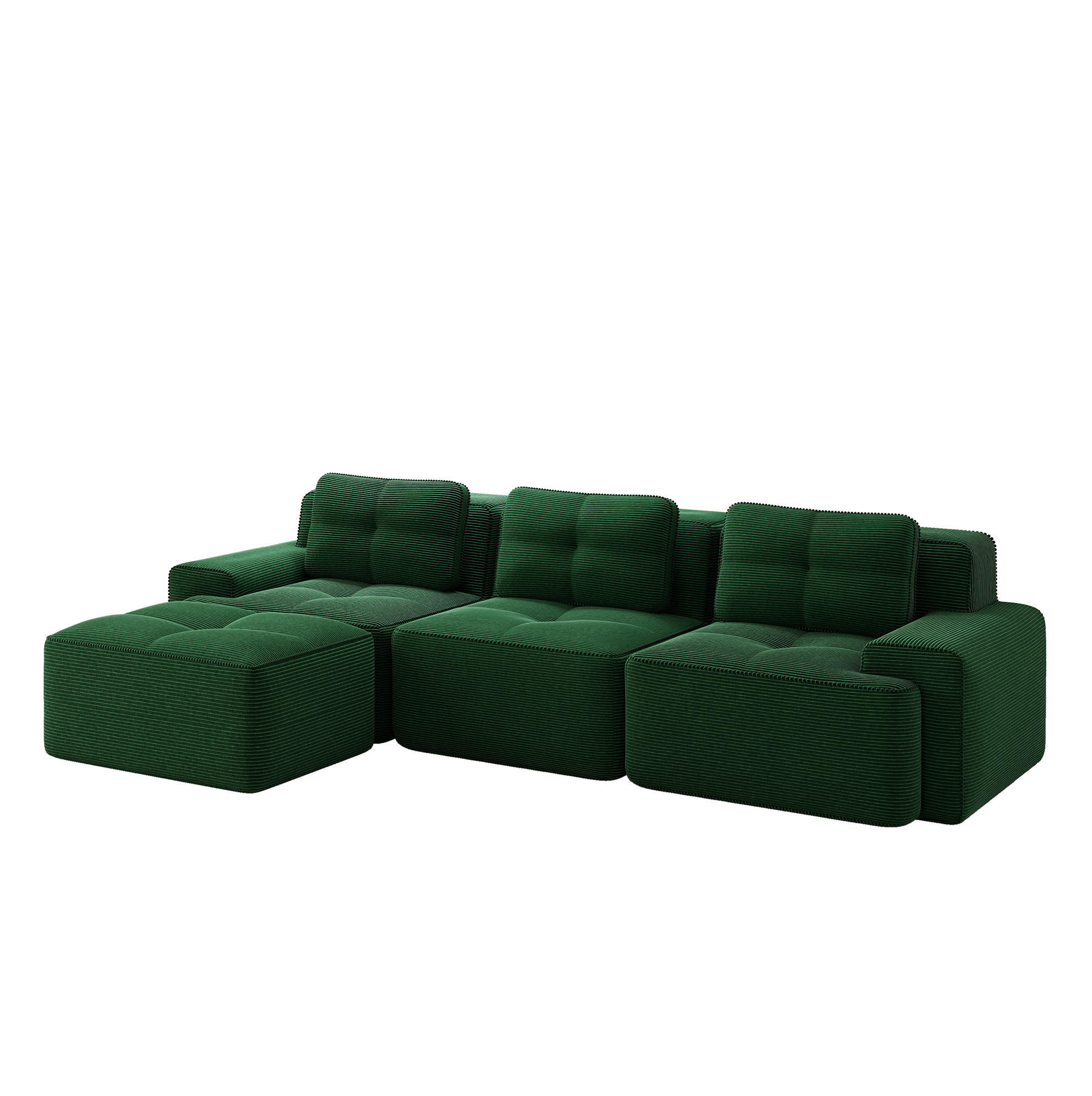 Flora Grace Ecksofa Grün 293x177 cm
