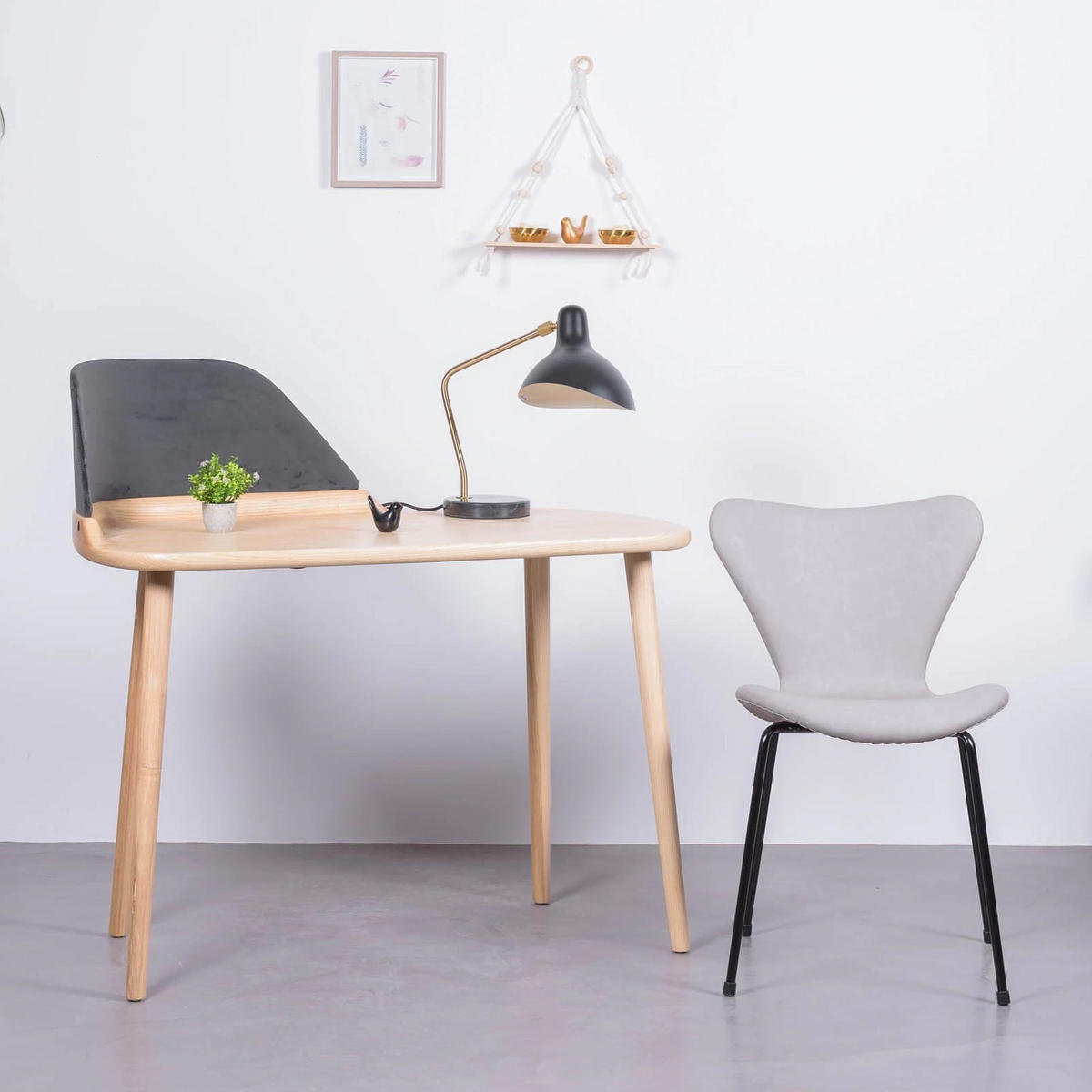 STUHL Kunstleder Grau - Grau, Textil (49/79/48cm) - Nest Dream