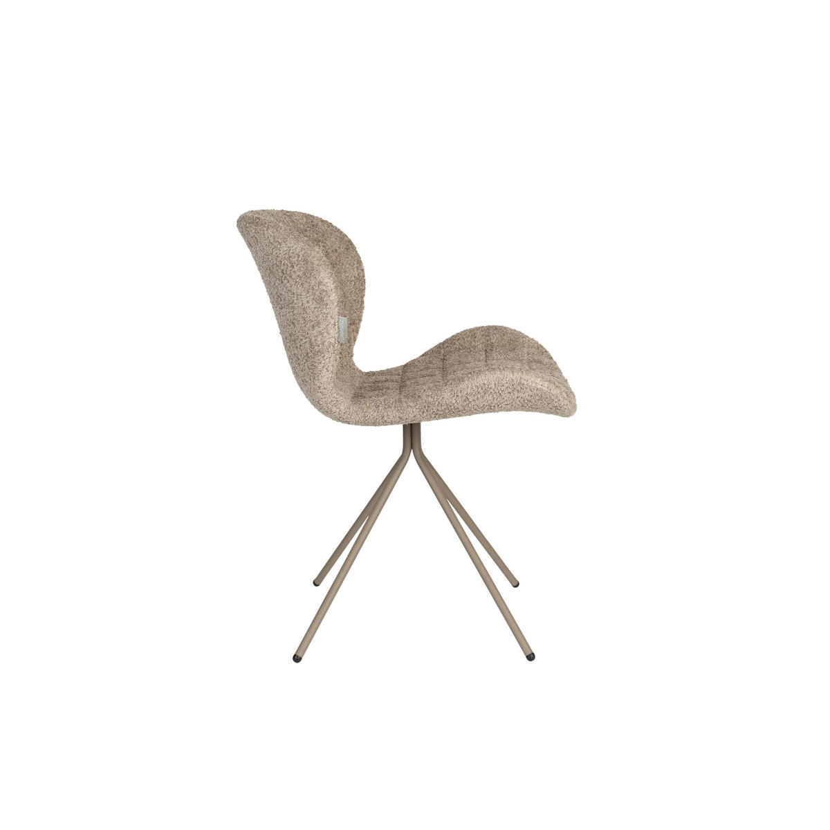 ESSZIMMERSTUHL OMG Beige - 2 er Set - Beige, Textil (51/79/59cm) - Zuiver
