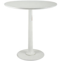 BEISTELLTISCH Signe rund 70x70x77cm Holz Antik-Weiß Kleiner - Weiß, Holz (70/70/77cm) - DELUKE