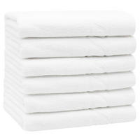 HANDTÜCHER, 6er-Set, 50x100 cm, 100% Baumwolle, Weiß - Weiß, Textil (50/100cm) - Zollner
