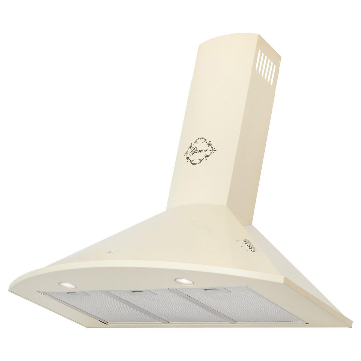 DUNSTABZUGSHAUBE GCH C 046 BG 9 N 90 cm Creme - Creme, Metall (90/117/50cm) - Gurari