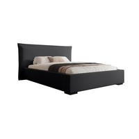 POLSTERBETT Amada In Pop - Schwarz, Holzwerkstoff/Textil (180/200cm) - Fun Möbel