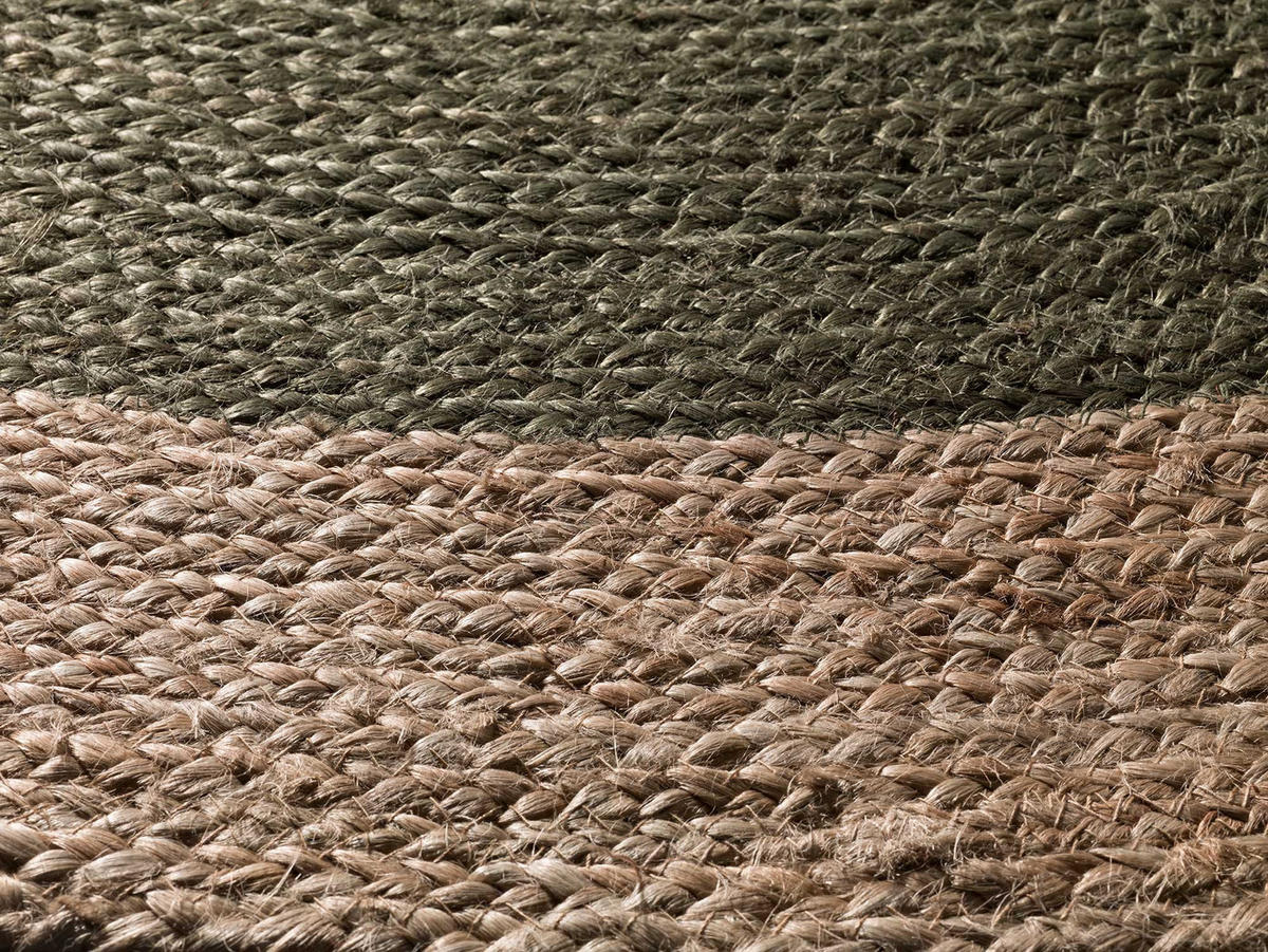 HANDWEBTEPPICH Grau Mahon 120/120 cm - Naturfarben/Grün, Naturmaterialien/Naturmaterialen (120/120cm) - Atticgo