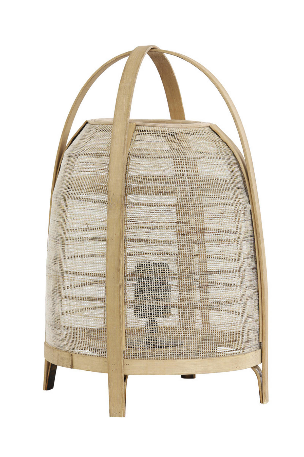 TISCHLAMPE Jacinto Braun Ø27/42 cm - Braun, Holz (27/27/42cm) - Light & Living