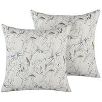 DEKOKISSEN 2er-Set Beige 45/45 cm Arbor - Beige, Textil (45/45cm) - Beliani