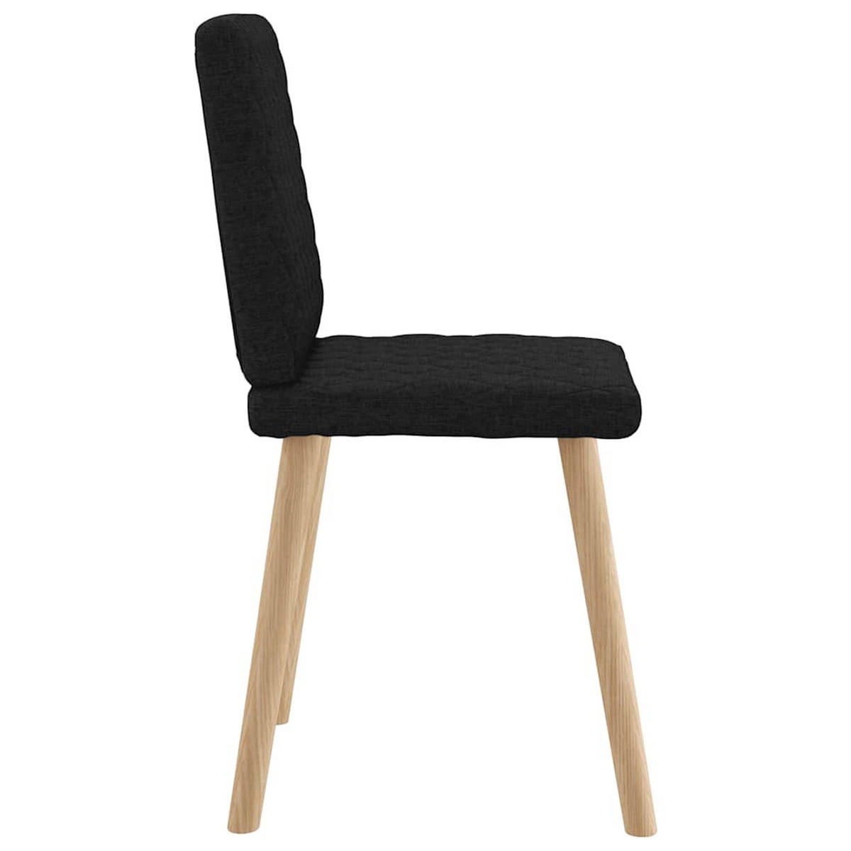ESSZIMMERSTÜHLE 2 Stk. Schwarz Stoff 45*54*86cm - Schwarz, Metall (45/86/54cm) - ZMH