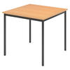 KANTINENTISCH Serie-V 80/80/72 cm in Buchefarben/Schwarz - Buchefarben/Schwarz, Holzwerkstoff (80/80/72cm) - bümö