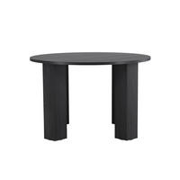 ESSTISCH, Juno, Schwarz, MDF, 120 x 120 x 75 cm - Schwarz, Holzwerkstoff (120/120/75cm) - ebuy24