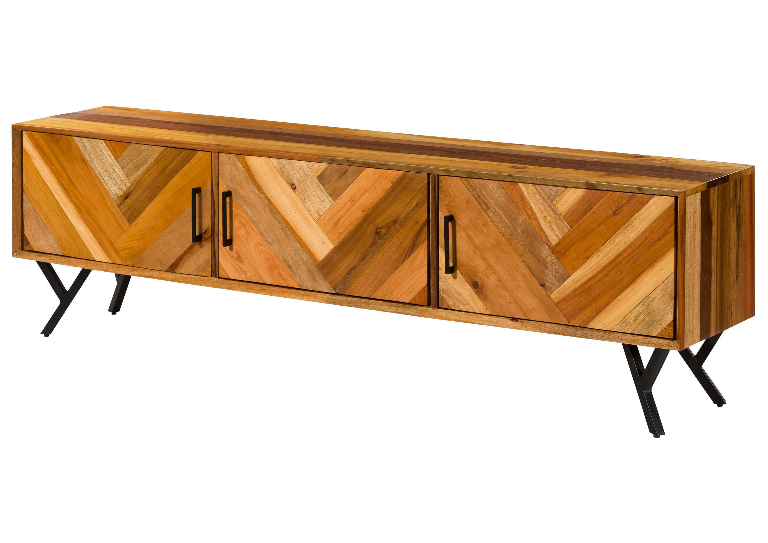TV-BOARD Altholz 200x40x56 natur lackiert AVIGNON #140 - Naturfarben, Holz (200/56/40cm) - Massivmoebel24